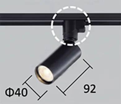 AC100Vスポットライト 灯具径Φ40 全長92mm
