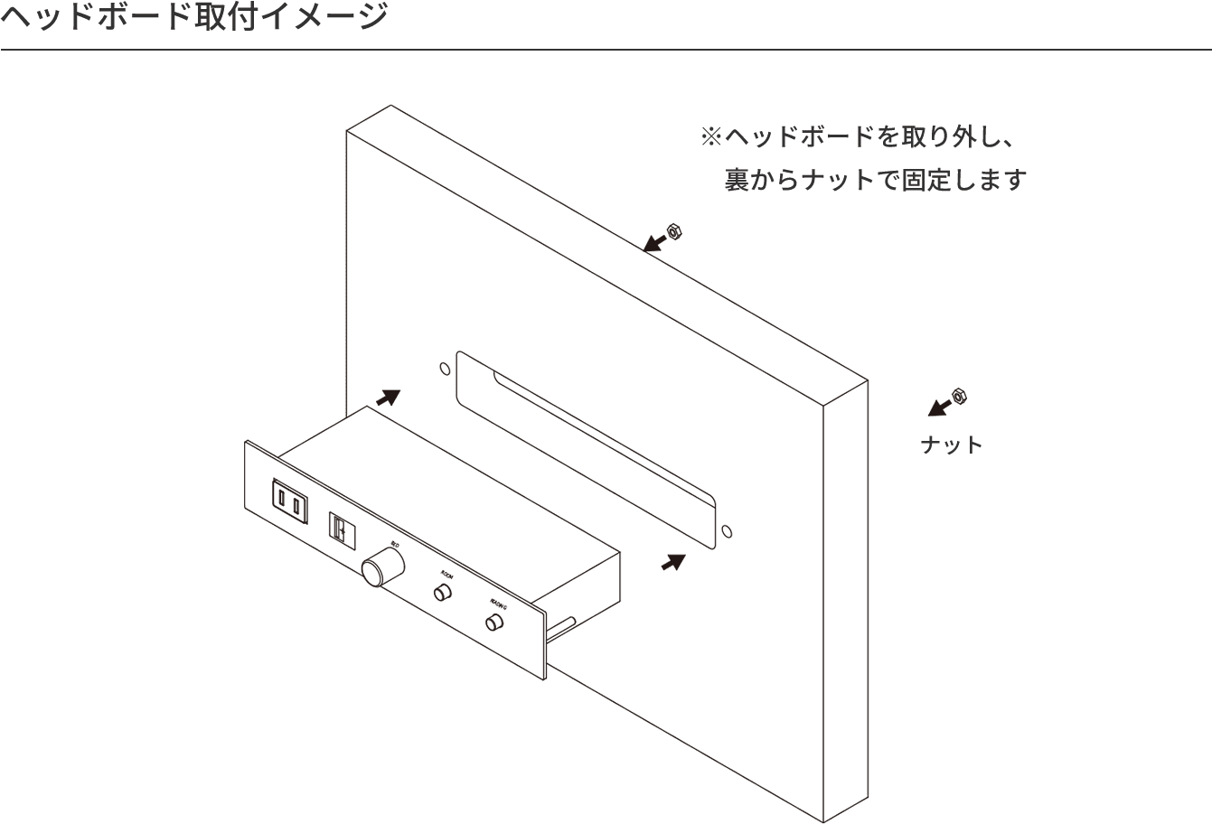ヘッドボード取付イメージ